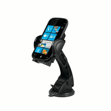 Macally Windshield Phone Mount, Adjustable Suction Cup Window Mount Phone Holder for iPhone XS XS Max XR X 8 Plus 7+ 6s 6 Plus SE Samsung Galaxy Note9 S9 S9+ S8 Note 5 Nexus Xperia Moto