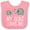 Pink and White, variant on Inktastic My Aunt Loves Me Niece Nephew Elephant Boys or Girls Baby Bib