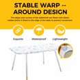 thumbnail image 4 of Colorful Shell Coastal Table Cloths for 8 Foot Rectangle Tables, Nautical Summer Beach Ocean Sea Patio Waterproof Elastic Fitted Tablecloths, Washable Rectangular Table Cover for Camping, 4 of 8