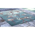 thumbnail image 4 of Liora Manne Frontporch Flamingo Blue Indoor/Outdoor Rug 30" x 48", 4 of 4