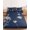 Blue, variant on Cal.King Size Fitted Sheet Set - Navy Blue White Floral 3 Piece Bedding Sets 16" Deep Pocket Fitted Sheet with 2 Pillowcases, Abstract Art Summer Botanical Brushed Microfiber Hotel Luxury Bed Sheets