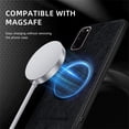 thumbnail image 6 of Allytechgroup Magnetic for Samsung Galaxy S20 Case, Compatible with MagSafe Support Magnetic Car Phone Mount PU Leather Slim Phone Case for Women Men for Samsung Galaxy S20, Black, 6 of 10