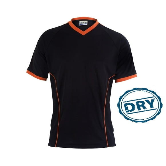Playera deportiva Ekipdry NEGRO/NARANJA M