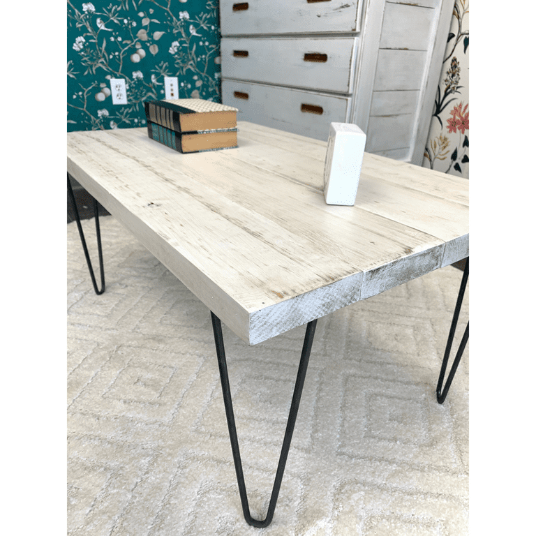 Barn Walls Handcrafted Solid Wood Coffee Table Antique White