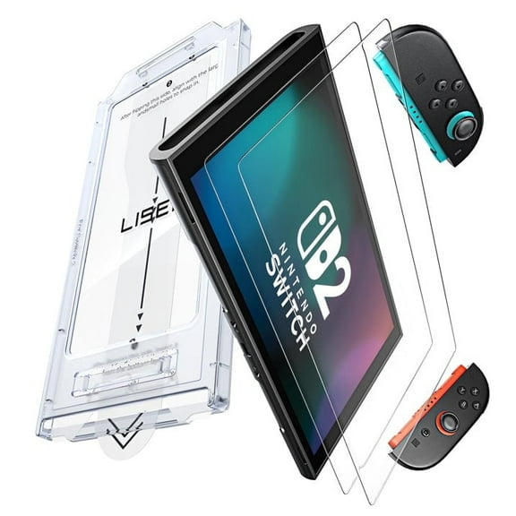 Heystop Switch 2 HD Tempered Film   Dust Free Bin 2-Pack