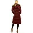thumbnail image 3 of Haute Edition Women's Maxi Length Quilted Puffer with Faux Fur Lined Hood, 3 of 3