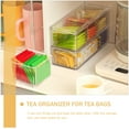 thumbnail image 5 of Divided Tea Bag Organizer Box with Drawer, Clear Acrylic Window, Magnetic Lid for Freshness, Kitchen Countertop Coffee and Tea Storage, 5 of 6