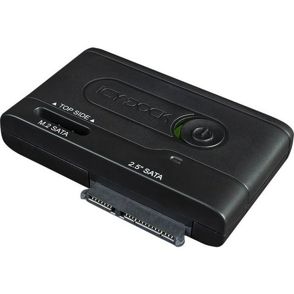 ICY DOCK EZ-Adapter MB031U-1SMB - Contrôleur de Stockage - 2.5", M.2 - M.2 Card / SATA 6Gb/S - USB 3.2 (Gen 1) - Noir
