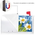 thumbnail image 3 of Narcissus Floral Decoration Mailbox Cover with Magnetic Strip Spring Summer Mailbox Wraps Post Letter Box Cover Standard Size 21" X 18" for Garden Outdoor Yard Decor, 3 of 6