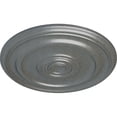 thumbnail image 3 of Ekena Millwork 19 3/4"OD x 1 1/2"P Kepler Traditional Ceiling Medallion (For Canopies up to 4 1/2"), Hand-Painted Platinum, 3 of 5