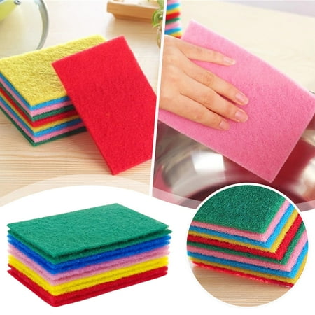 

Kitchen Diamond Absorbent Reusable Easy To Clean Dishwasher Cleaning Double Sided Brush Cleaning Cloth 10pc 15 × 10cm Table Cleaning Supplies