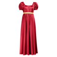 thumbnail image 4 of Regency Dresses for Women Empire Waist Puff Sleeve Evening Dress Victorian Fancy Tea Gown Halloween, 4 of 4