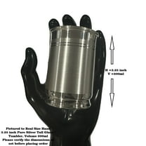 999 Pure Silver Hallmarked Designer Glass - Style#03 Glass Height & Capacity: 3.25-inch (200ml)