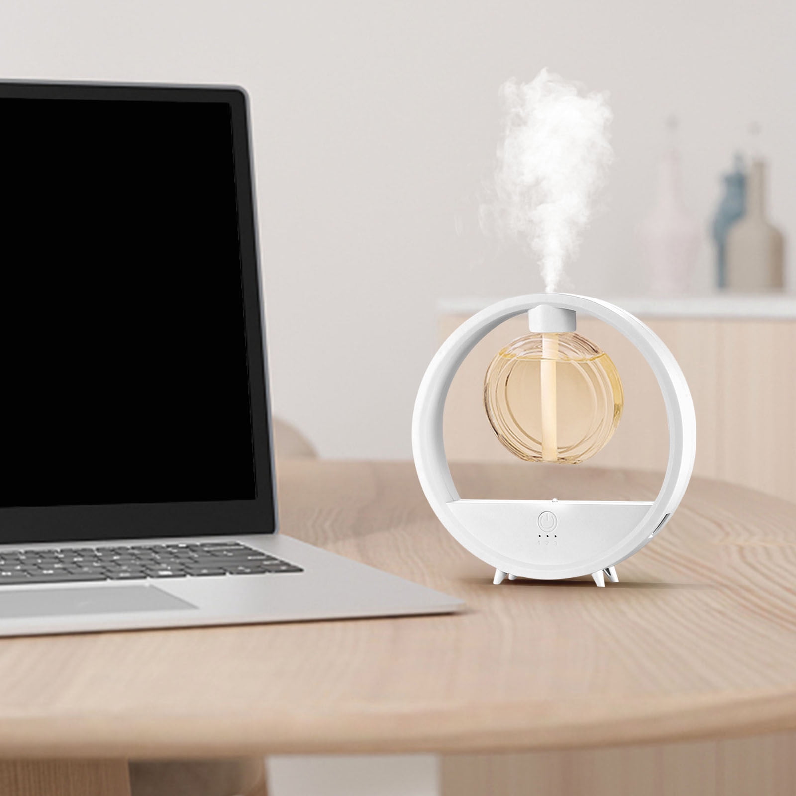 Ultrasonic Humidifier for Home,60Ml Colorful Household Silent Desktop Humidifier, Aromatherapy Machine,Small Quiet Air Portable Humidifiers