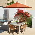 thumbnail image 2 of California Umbrella Oceanside Series Patio Market Umbrella in Olefin with Black Fiberglass Pole Fiberglass Ribs Push Lift, 2 of 5