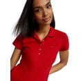 thumbnail image 3 of Polo Tommy Hilfiger de algodón elástico ajustado para mujer, 3 of 5
