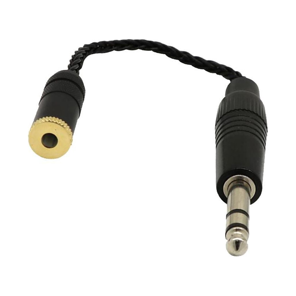 4.4mm Balanced Male to 6.35mm Balanced Female Audio Adapter Cable 6.35mm TRS Stereo Audio Cable,Black