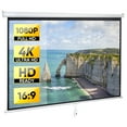 thumbnail image 6 of ZenStyle Home & Office Wall Mount 80" Projector Screen, White, 6 of 9