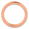 thumbnail image 5 of Sterling Silver Pink-Plated Grooved Ring, 5 of 8