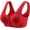 Red, variant on Front Closure Bras for Seniors, Bras for Older Women, Comfortable No Underwire Comfort Bra Women's Plus Size Bra, Adult Female Bralette