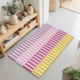Abstract Stripe Area Rugs 2x3ft Classic Pink Gradient Lines Art Floor ...
