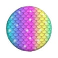 thumbnail image 2 of Gaeub Rainbow Scales2 14-17in Tire Cover, Spare Tire Cover, for Camper Caravan, Trailer, Car, Truck, SUV, Jeep - 16 inch, 2 of 9