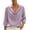 Purple, variant on Womens Cowl Neck Dressy Tops Elegant 3/4 Sleeve Casual Blouses For Women Loose Fitted Soft Flowy Fabric Lightweight All Match Going Out Tops For Office Business And Semi Formal Occasion