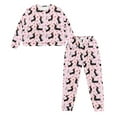 thumbnail image 2 of Tutolipy Dachshund Flower Printed Pajamas for Women Set Comfy Sleepwear Lightweight Pjs Long Sleeve Shirt and Pajama Pants Lounge Sets, XL, 2 of 7