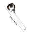 thumbnail image 3 of Thickened Soup Spoon,Long Handle Spoon,Stainless Steel Soup Spoons,Quality Round-Head Oatmeal Spoon ,Smooth Surface,Long Handle Design,Ideal for Buffet,Serving Soup and Liquid Foods(Silver), 3 of 9