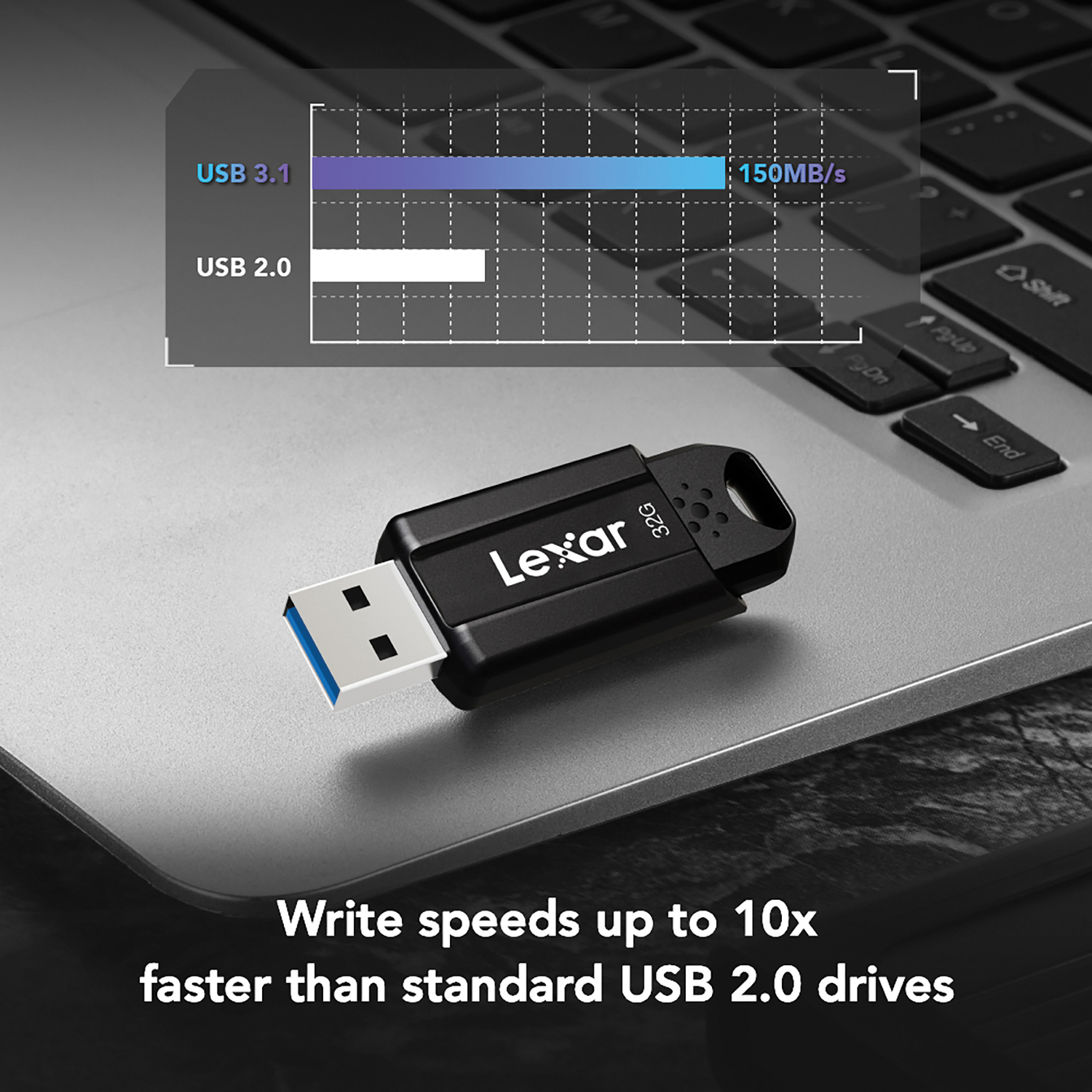 Lexar JumpDrive S80 USB 3.1 Flash Drive (32 GB)