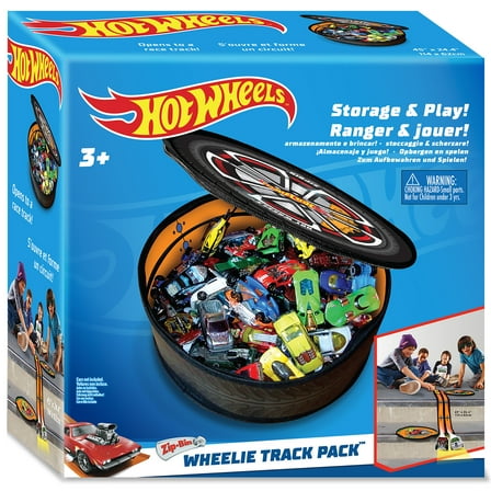 ZipBin Hot Wheels: Wheelie Track Pack Storage Case & Racetrack Mat