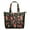 Red Mushroom Leaf-1, variant on White Mushroom Silhouette Black Pattern Travel Tote Bags for Women Carry On,Large Weekender Bags for Women Travel,Multi Functional Duffle Bag for Work,Shopping,Sports