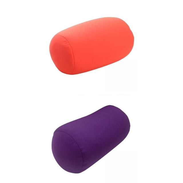 2x Almohada de para Dormir Soporte para El Cuerpo Redonda Cojín para El Cuello Sunnimix Almohada