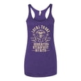 thumbnail image 2 of Wild Bobby Loyal To One Dedicated Steadfast In Faith | Religious Bible Verse John 14:6 Inspirational/Christian Women Tri-Blend Racerback Tank Top, Purple Rush, Medium, 2 of 6
