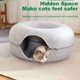 thumbnail image 4 of Cats Bed de Túnel de Gatos para Gatos Interiores Cat Donut Donut Cat Cat Cama Doblips, 4 of 7