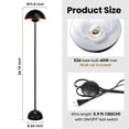 thumbnail image 4 of Lámpara de Pie Coucrek Negra 168 cm Industrial para Sala, 4 of 8