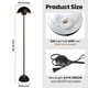 thumbnail image 4 of Lámpara de Pie Coucrek Negra 168 cm Industrial para Sala, 4 of 8