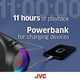 thumbnail image 5 of JVC Altavoz Bluetooth inalámbrico portátil - 120 W con graves profundos de doble woofer, iluminación RGB, Boombox interior/exterior, Bluetooth 5.3, resistente al agua IPX6, USB-C, tiempo de reproducci, 5 of 5