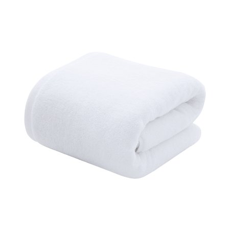 

1pc Cotton Bath Towel Thickened Large Towels White Shower Towel Washcloths for Hotel