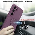 thumbnail image 5 of for Samsung Galaxy S23 Plus Case with Magnetic Ring Holder Premium Soft Liquid Silicone Cover [Anti-Scratch Microfiber Liner] Shockproof Kickstand Protective Phone Case for Galaxy S23+ Purple, 5 of 12