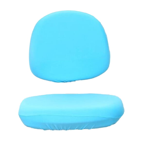 Fundas elásticas universales para sillas de oficina y de ordenador, fundas para asientos de sillas de escritorio giratorias, Lago Azul