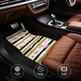 thumbnail image 5 of Daiia Gold Glittering Hearts and Flamingos Printed Car Floor Mats Set of 4, Durable Non Slip Auto Floor Carpet, Car Interior Carpets Proof Foot Pads Anti-Slip Cushion Automoetive Accessories, 5 of 6