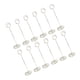 thumbnail image 1 of Tarjeteros elegantes Sweethay 12 piezas Plata 2.0*220mm, 1 of 6