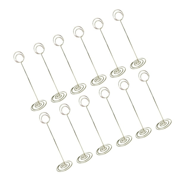 Tarjeteros elegantes Sweethay 12 piezas Plata 2.0*220mm