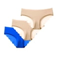 thumbnail image 2 of Bovxnpu Women's Plus Size Panties, Women's Breathable Seamless Brief Panties Underwear, 3PC Women Comfortable Underwear Ice Silk Panties Comfy Yoga Panties Exercise Briefs Underwear, 2 of 5