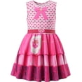 thumbnail image 5 of Satmonnus G'i'rls Pink Halloween Costume Dress, Heart Printed Costume Dress Fancy Dress Up Princess Jacket and Dress Cosplay Outfit Halloween Party for 4-12 Y, 5 of 7