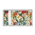 thumbnail image 2 of JIALIOU Nylon Trifold Card Wallet with ID Window Zipper Pocket for Men Women Teen Different Flower and Leaf, 2 of 7