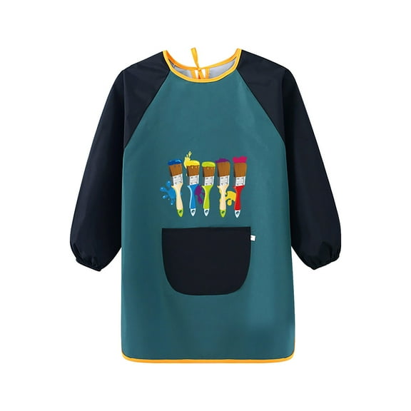 JAHH Clearence Kids Durable Waterproof Paint Shirt Kids Art Smocks for Painting, Waterproof Artist Aprons Paint Smocks Toddler Apron Smock for Child Kids Paint Apron with Long Sleeve