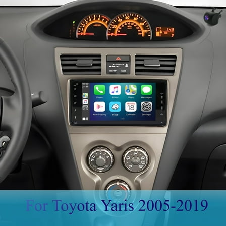 Molaner Wireless Double Din Car Stereo for Toyota Yaris 2005-2019 7" Android 15 Fit for Wireless Carplay & Android Auto Built in DSP, Bluetooth, MirrorLink, SWC, FM/AM, WiFi, 2 32G