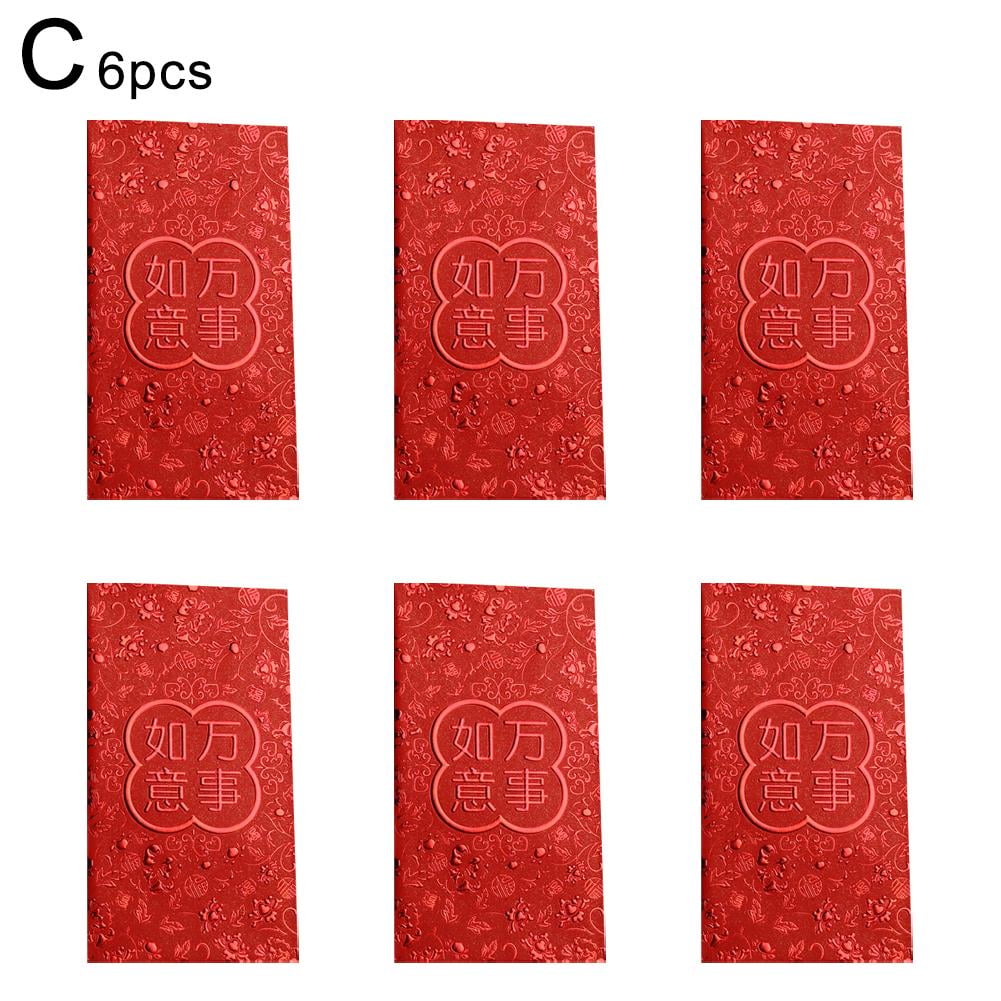 Cabilock 160-Pack Traditional Red Envelopes (Hong Bao) - 10x6.5cm, Chinese New Year Money Pockets
